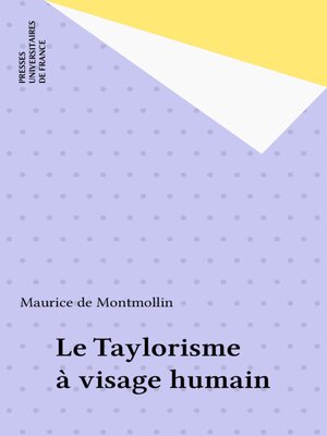 cover image of Le Taylorisme à visage humain